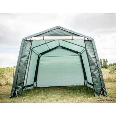 Abri en toile renforcée, 2 pentes, 9,30m², une grande porte, Foresta, achat, pas cher