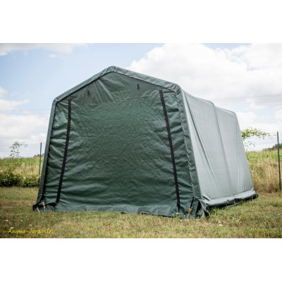Abri en toile renforcée, 2 pentes, 9,30m², une grande porte, Foresta, achat, pas cher