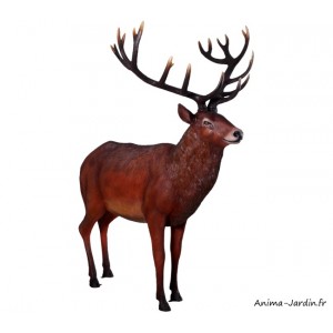 Cerf adulte en résine, animal des forêts, décoration de jardin, achat, pas cher