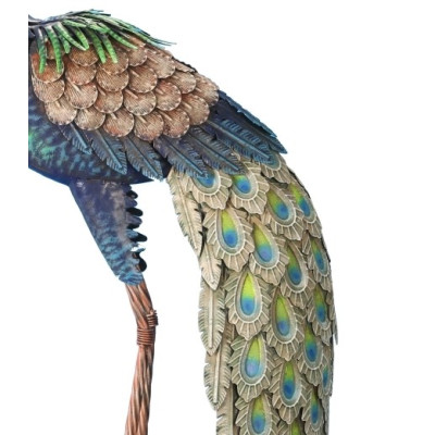 Paon en métal haut, 94 cm, déco  jardin, silhouette, Riviera, achat, oiseau decoratif