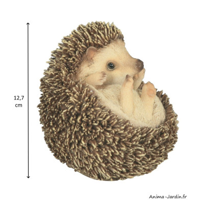 Lot de 2 bébés hérissons en boule, animal en résine, décoration de jardin, Riviera, achat, vente, pas cher