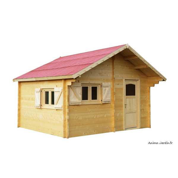 Abri de jardin en bois, grande superficie, 60mm, habitable, 17,22m², Foresta, achat, pas cher
