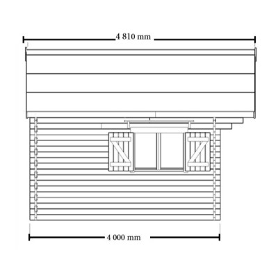 Abri de jardin en bois, grande superficie, 60mm, habitable, 17,22m², Foresta, achat, pas cher