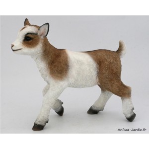 Chèvre, 35 cm, animal en poly-résine, décoration du jardin, achat, vente, pas cher