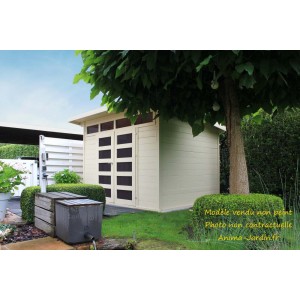 Abri de jardin en bois 28mm, Verona, 7 m², lumineux, Solid, achat, pas cher