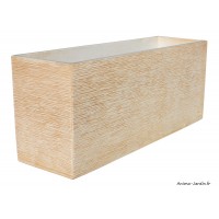 Jardinière, Futura, 90x27, Ocre, en béton ciré, Framusa, achat, vente, pas cher