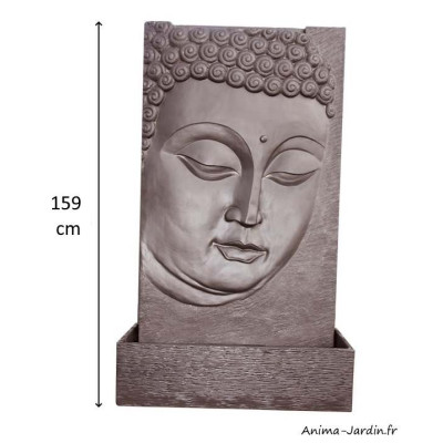Fontaine murale, Butsu Wengue, pierre reconstituée, bouddha, Framusa, achat