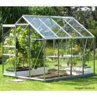 Serre Jardin Aluminium Venus 5000 en verre trempé,5,00 m², Lams, achat