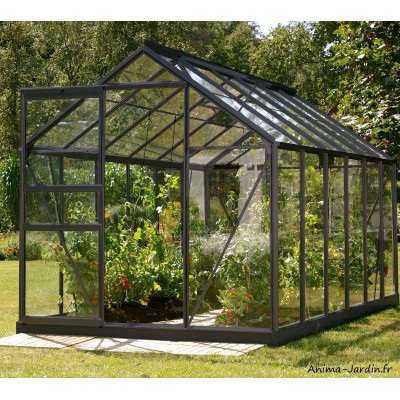Serre Jardin Aluminium Venus 7500 en verre trempé, 7,50 m², Lams, achat