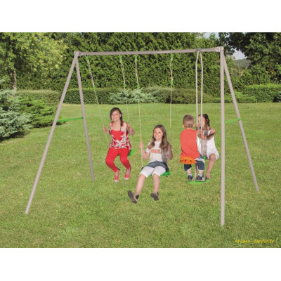 Portique en métal, Louise, 2,20 m, 3 agrès, Axion, Trigano, achat