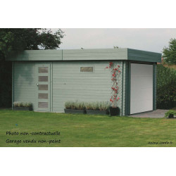 Garage bois, MODERNE, toit plat, 17m², Solid, achat/vente, pas cher