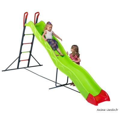 Toboggan, Edgar, 3,80 m de glisse, double vague, Trigano, jeu plein-air, achat, pas cher