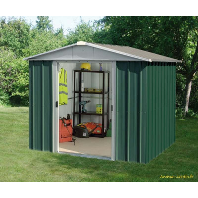 Abri métal vert 4,38 m²