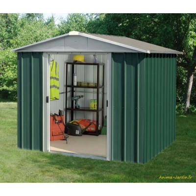 Abri métal vert 5,25 m²