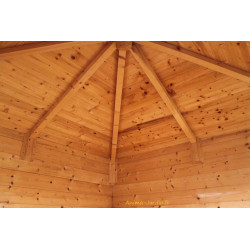 Abri de jardin d'angle, 28mm, solid, NANCY-S8207, pyramid, kiosque