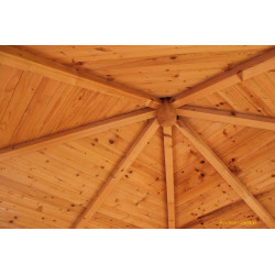 Abri de jardin d'angle, 28mm, solid, NANCY-S8207, pyramid, kiosque