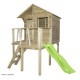 Maisonnette pour enfant, en bois autoclave, Victor, avec toboggan, jeu, plein-air, Trigano, achat