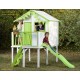 Maisonnette pour enfant, en bois autoclave, Victor, avec toboggan, jeu, plein-air, Trigano, achat