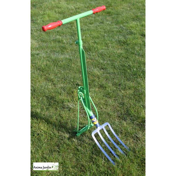 Fourche à bêcher automatique, sans efforts, retourne la terre, confort pour le dos, achat