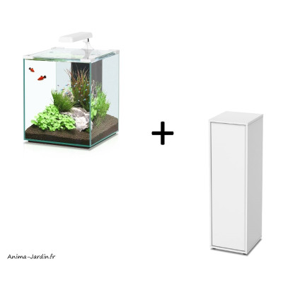 Aquarium, Nano Cubic 40, inclus éclairage et filtre, Aquatlantis, achat, pas cher