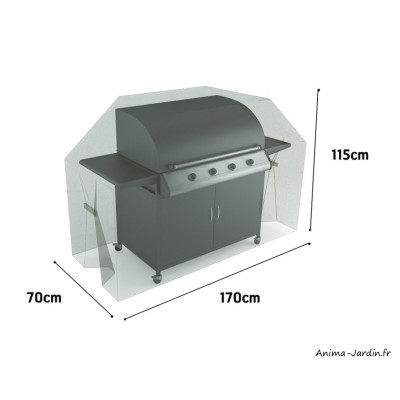 Housse de qualité pour grand barbecue, 170 x 70 cm, housse étanche, Nortene, pas cher, achat