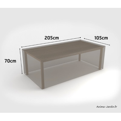 Housse de qualité pour table de jardin, 205 x 105 cm, housse étanche, Nortene, pas cher, achat