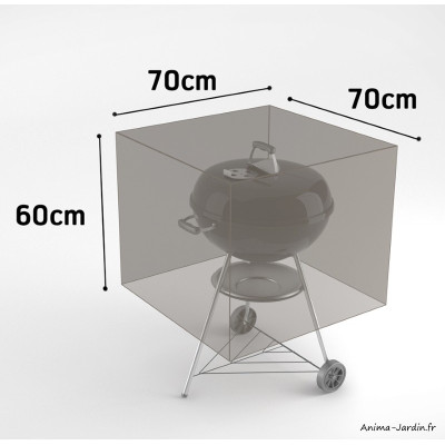 Housse de qualité pour barbecue, 70 x 70 cm, housse étanche, Nortene, pas cher, achat