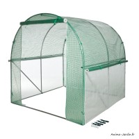 Serre tunnel maraîcher, 4 m², housse renforcée, serre de jardin, protection froid, potager, pas cher, Nature, achat