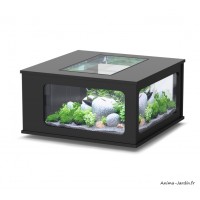 Aquarium, Aquatable, 100x100 cm, capacité 307L, inclus éclairage et filtre