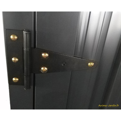 Coffre en métal, rangement vélos, 3,48 m², avec rails, achat, pas cher