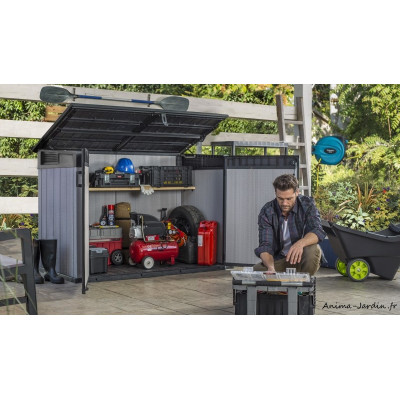 Coffre de rangement extérieur, résine, 2100, protection, rangement, Brossium, achat, pas cher