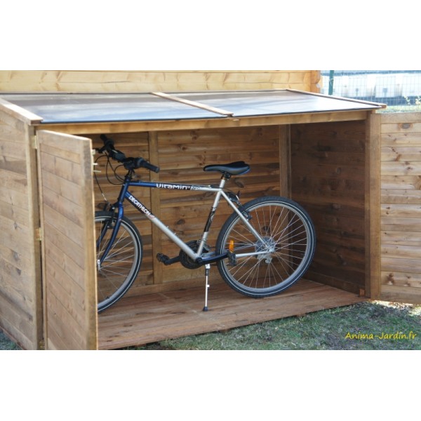 Abri vélo en bois, 1.5 m², Rowlinson, rangement extérieur, achat