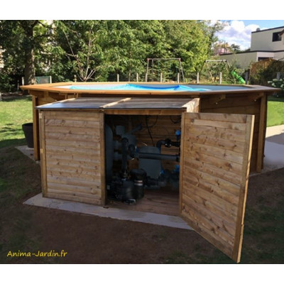 Coffre de rangement extérieur, en bois, autoclave, multifonctions, Trocadéro, coffre de jardin, achat, pas cher