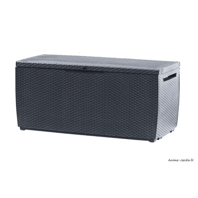 Coffre de jardin en résine, Tropic, 305L, anthracite, rangement, achat, pas cher