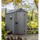 Abri de jardin en résine, Darwin 46, 1,9 m², gris, aspect bois, avec plancher, Keter, achat, pas cher