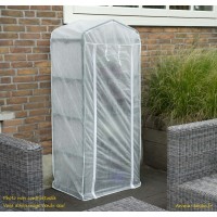 Voile d'hivernage pour serre de balcon, avec zip, blanc, hivernage, habillage de serre, achat, pas cher