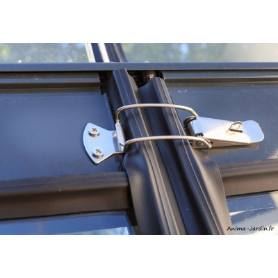 Serre de jardin en aluminium laqué, Solarium, 9,6 m², anthracite, verre trempé, avec base, achat, pas cher