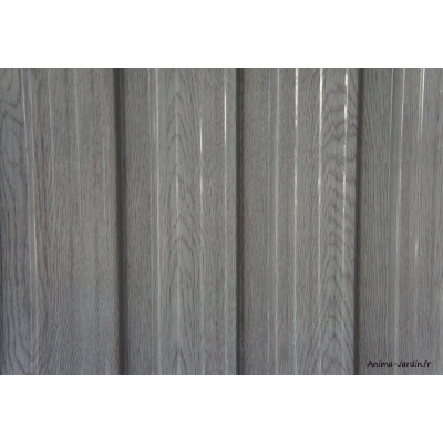 Abri de jardin en métal, 9,05 m², aspect bois vieilli, gris, rangement extérieur, achat, pas cher