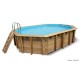 Piscine OCEA, 3,55x5,50 m, H120cm, entourage bois, UBBINK, qualité, achat, vente, pas cher