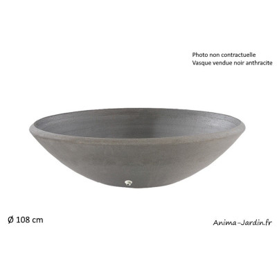 Vasque aquatique, anthracite, pierre reconstituée, achat, pas cher