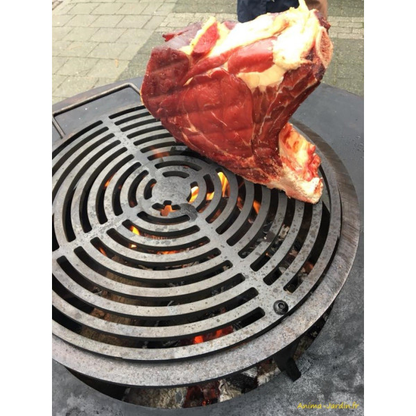 Grill pour braséro Quoco, cuisine extérieure, Braséro 3 en 1