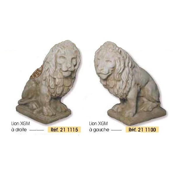 Statue en pierre en forme de lion