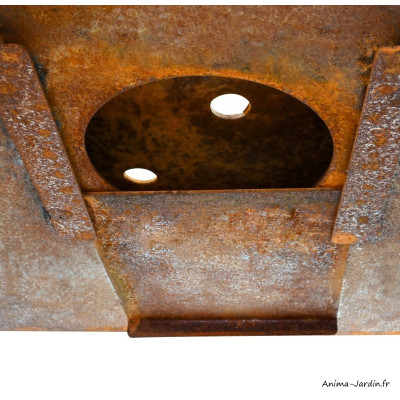 Braséro, Piatto large Corten, ø 94 cm, aspect rouillé naturel, Quoco, plancha, barbecue, braséro 3 en 1, Fargau, achat