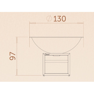 Braséro, Piatto XL Corten, ø 130 cm, aspect rouillé naturel, Quoco, plancha, barbecue, braséro 3 en 1, Fargau, achat
