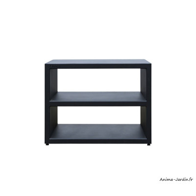 Meuble large en acier, plan de travail, Noir, 100 cm, surface de préparation, Quoco, Fargau, achat, pas cher