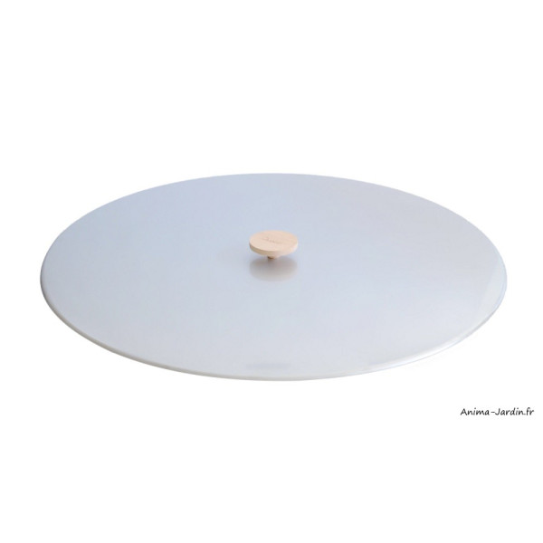 Couvercle en inox pour braséro Quoco avec poignet bois