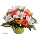 Coupe Anémone, Renoncule & Alstromeria, H.30 cm, composition de fleurs, toussaint, rameaux, tergal, achat, pas cher