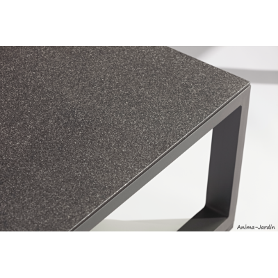 Salon de jardin en aluminium, gris, Relax, canapé d'angle, canapé modulable, achat, pas cher