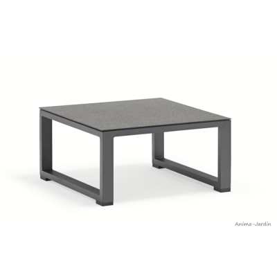 Salon de jardin en aluminium, gris, Relax, canapé d'angle, canapé modulable, achat, pas cher