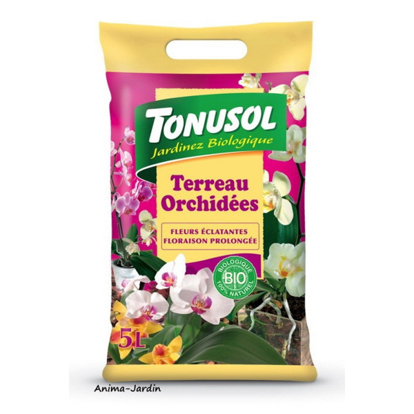 Terreau Orchidées Bio, sac de 5 L, jardinage, potager, achat, pas cher
